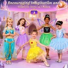 Princess Costumes For Girls  Princess Dress Up Clothes For Girl 4-6 Princess    