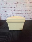 Vtg Wilson Wil-hold Small 6x10x6 Beige Hard Plastic  W tray And Sewing Thread