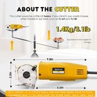 Electric Rotary Fabric Cutter  Multi-layer Cutting  1-inch Cutting Thickness
