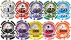 New 1000 Yin Yang Poker Chips Set With Rolling Case - Pick Denominations 