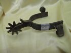 Rare Crockett On Edge Of Band Silver Mounted Single Spur All Silver Intact