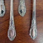 6 Vtg Oneida Ltd Wm A Rogers Aa Silverplate Teaspoons Arbor Rose Floral Pattern