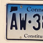Connecticut License Plate Collectible Ct Mancave Wall Decor Craft Tag Aw 38880