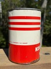 Vintage Cities Service 1 One Quart Metal Motor Oil Can Full