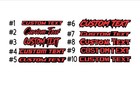 Personalized Text Name Logo Custom Car License Plate Frame 3d Laser Multicolor