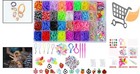 Rubber Band Bracelet Kit Kids Diy Loom Set With Beads Clips Charms Gift