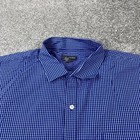 Van Heusen Dress Shirt Men s Size Xxl Blue White Gingham Long Sleeve