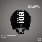 Jet Open Face Mlg Helmet For Royal Enfield Rider Ecs