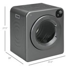 1300w Compact Laundry Dryer With 3 2 Cuft Stainless Steel Drum Gray