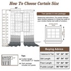 Taupe Sheer Curtains 84 Inches Long 2 Panels Set- Light Filtering Curtains Fo   
