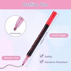 24 Colors Shimmer Outline Markers For Teen Girl Trendy Stuff  Metallic Glitter P