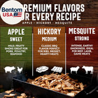 Wood Smoker Chips Bundle Of 3 Flavors - Apple  Mesquite   Hickory Wood Chips By