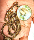 Antique Victorian 10k   14k Gold heavy Gold Filled   y  Watch Chain   Pendant