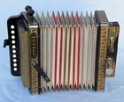 Lovely Vintage Hohner German 10-button 2 Bass Melodion Accordion