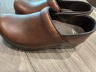 Dansko Professional Women s Brown Leather Slip-on Clogs Eu 38 Us 7 5
