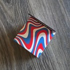 Nee Doh Nice Cube Swirlin Usa Red White Blue Fidget Stress Toy Schylling New