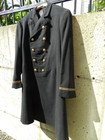 Antique pre Ww-1 1911 Us Navy Officer Overcoat Wool Bullion named dated xlnt 