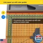 12   Wood Guillotine Paper Cutter  Heavy Duty Wood Base Paper Trimmer With 32