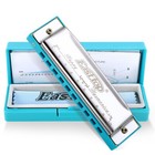 Easttop 2-pack Diatonic Harmonica Set C 10 Hole Blues Harp Mouth Organ Lot Gift