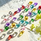  36pcs 0 8   Multi-color Art Glass Diamonds Crystal Gems Vase 36pcs Multi