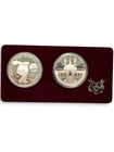 1983 S 1984 S Proof Olympic Silver Dollar 2 Coin Us Mint Commemorative Set