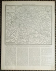 Wonderful Vintage 1941 World War Wwii Era Black   White City Map  paris  France 