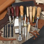 19pcs Leather Craft Tools Kit  Leather Working Tools Set For Sewing  Punching