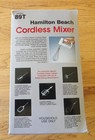Hamilton Beach Cordless Mixer Model 89t New In Box Vintage