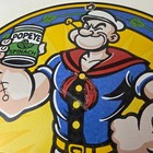 Vintage Popeye Spinach Sign - Advertisement General Store Porcelain Gas Sign