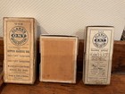 3 Antique Clark s O n t  Six Cord Spool Cotton Empty Cardboard Boxes