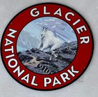 Vintage Style Glacier National Park Heavy Steel Metal Top Quality Sign