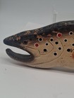Vintage Rustic Hand Carved Wooden Trout Fish 20    Wall Hanging Beautiful Cabin 