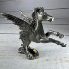 1981 Vtg Spoontiques Pegasus Fantasy Pewter Figure  pp525 2 w X 2 h Crystal Ball