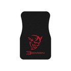 Red Demon Car Mats For Front Seats  Universal Fit Racing Inspired 