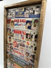 1948 - 1955 Bowman Antique Style Art Wood Baseball Card Set Sign 12x24