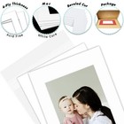 100 Pack 11x14 White Picture Mat Boards Fits 8x10 Acid-free Backing   Clear Bags