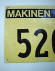 Old Makinen  Minnesota Fire Department Sign 526 Steel Flat