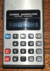 Vtg Casio Pocket-mini Calculator Cp-801c  japan With Original Case  tested 