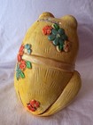 Vintage 1967 Holiday Fair Yellow Frog Coin Bank Japan Osl Retro Hippie Groovy