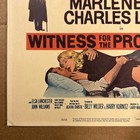 1957 - Witness For The Prosecution - 14 x18  Window Lobby Card - Original