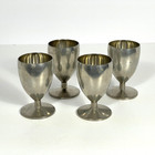 Metawa Holland Real Pewter  - Set Of 4 Goblets - Vintage