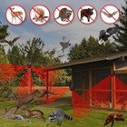 Solar Repeller Red Led Lights For Wild Animals  Solar Powered For Farms 4 Pack