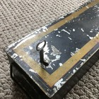 Antique Safety Deposit Box New York Hand Painted With Key Vintage Ny 18x4x3 25
