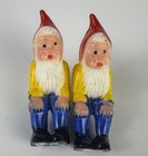 Vintage K t  795 Hong Kong Gnome Dwarf Plastic Figures Lot Of 12