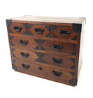 Japanese Vintage Wood Kohikidashi Tansu Storage Box Used Authentic Charm Sa0643