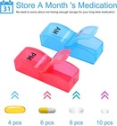 Greencycle 30 Day Pill Organizer Am Pm Monthly Pill Box 2 Times Daily Vitamins