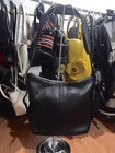 Vintage Coach Legacy Black Leather Slim Duffle Hobo Shoulder Bag 9326