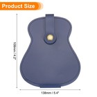 Guitar Picks Holder Case Artificial Pu Leather Guitar Pick Case Dark Blue