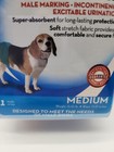 New Simple Solution Washable Male Dog Wrap Diaper Size Medium 15-45 Lbs