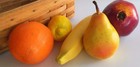 5 Faux Artificial Fruit Fake Theater Prop Staging Home Decor Pomegranate Orange